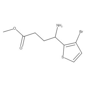 Methyl 4-amino-4-(3-bromothiophen-2-yl)butanoate结构式