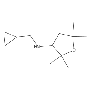 N-(cyclopropylmethyl)-2,2,5,5-tetramethyloxolan-3-amine结构式