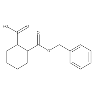 2-(Benzyloxycarbonyl)cyclohexanecarboxylic acid结构式
