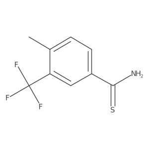 4-Methyl-3-(trifluoromethyl)benzene-1-carbothioamide结构式