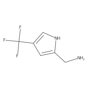 (4-(Trifluoromethyl)-1H-pyrrol-2-yl)methanamine Structure