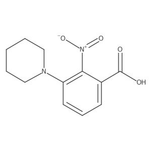 2-Nitro-3-(piperidin-1-yl)benzoic acid结构式