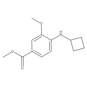 Methyl 4-(cyclobutylamino)-3-methoxybenzoate Structure