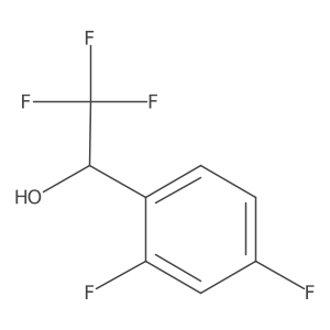 (1R)-1-(2,4-difluorophenyl)-2,2,2-trifluoroethan-1-ol结构式
