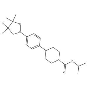 Propan-2-yl 4-[4-(4,4,5,5-tetramethyl-1,3,2-dioxaborolan-2-yl)phenyl]piperidine-1-carboxylate Structure