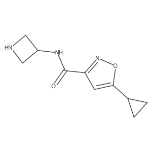 N-(azetidin-3-yl)-5-cyclopropyl-1,2-oxazole-3-carboxamide结构式