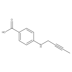 4-[(But-2-yn-1-yl)amino]benzoic acid结构式