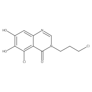 5-Chloro-3-(3-chloropropyl)-6,7-dihydroxy-4(3H)-quinazolinone Structure