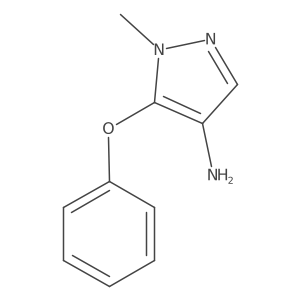 1-Methyl-5-phenoxy-1H-pyrazol-4-ylamine Structure