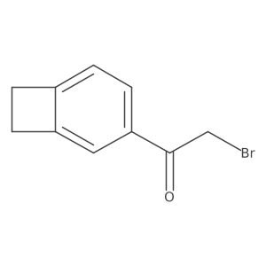 1-{Bicyclo[4.2.0]octa-1,3,5-trien-3-yl}-2-bromoethan-1-one结构式