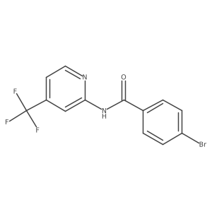 4-bromo-N-(4-(trifluoromethyl)pyridin-2-yl)benzamide Structure