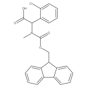 2-(2-chlorophenyl)-2-({[(9H-fluoren-9-yl)methoxy]carbonyl}(methyl)amino)acetic acid Structure
