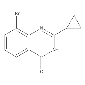 8-Bromo-2-cyclopropylquinazolin-4(3H)-one结构式