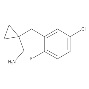 {1-[(5-Chloro-2-fluorophenyl)methyl]cyclopropyl}methanamine结构式