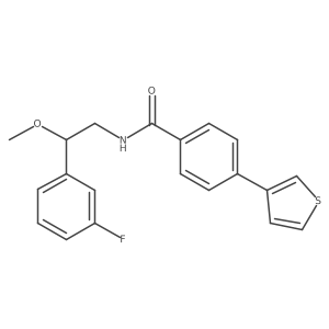 N-(2-(3-fluorophenyl)-2-methoxyethyl)-4-(thiophen-3-yl)benzamide Structure