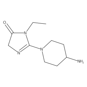 2-(4-Aminopiperidin-1-yl)-1-ethyl-1H-imidazol-5(4H)-one Structure