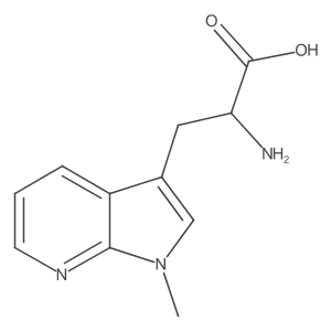 2-amino-3-{1-methyl-1H-pyrrolo[2,3-b]pyridin-3-yl}propanoic acid Structure