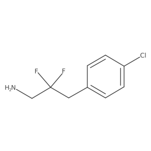 3-(4-Chlorophenyl)-2,2-difluoropropan-1-amine结构式
