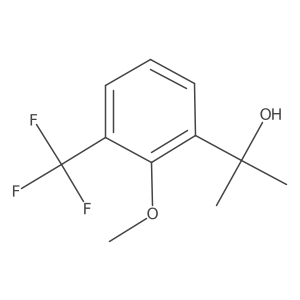 2-[2-Methoxy-3-(trifluoromethyl)phenyl]propan-2-ol Structure