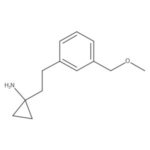 1-{2-[3-(Methoxymethyl)phenyl]ethyl}cyclopropan-1-amine Structure