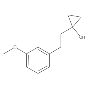 1-[2-(3-Methoxyphenyl)ethyl]cyclopropan-1-ol Structure