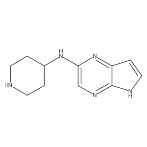 N-4-piperidinyl-5h-pyrrolo[2,3-b]pyrazin-2-amine Structure