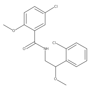 5-chloro-N-[2-(2-chlorophenyl)-2-methoxyethyl]-2-methoxybenzamide Structure