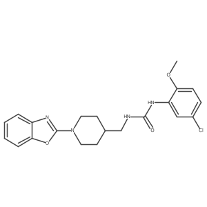 1-((1-(Benzo[d]oxazol-2-yl)piperidin-4-yl)methyl)-3-(5-chloro-2-methoxyphenyl)urea Structure