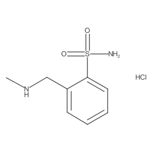 2-[(Methylamino)methyl]benzene-1-sulfonamide hydrochloride结构式