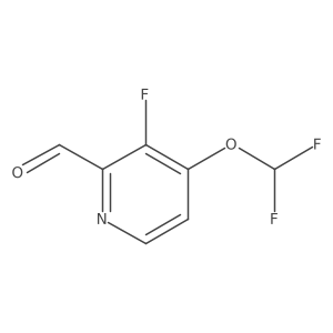 4-Difluoromethoxy-3-fluoro-2-formylpyridine Structure