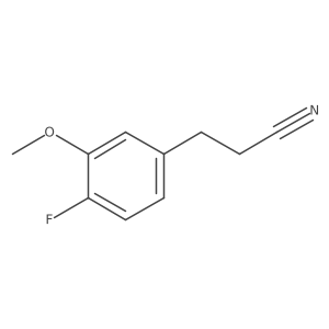 3-(4-Fluoro-3-methoxyphenyl)propanenitrile Structure