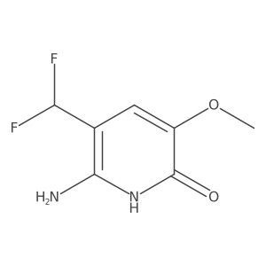 6-Amino-5-(difluoromethyl)-3-methoxypyridin-2-ol Structure