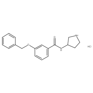 3-(Benzyloxy)-N-(pyrrolidin-3-yl)benzamide hydrochloride Structure