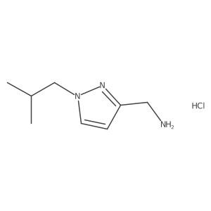 1-(1-Isobutyl-1H-pyrazol-3-yl)methanamine hydrochloride结构式