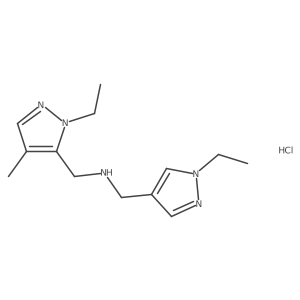 1-(1-ethyl-4-methyl-1H-pyrazol-5-yl)-N-[(1-ethyl-1H-pyrazol-4-yl)methyl]methanamine结构式