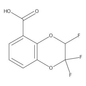 2,2,3-Trifluoro-1,4-benzodioxan-5-carboxylic acid Structure