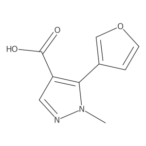 5-(furan-3-yl)-1-methyl-1H-pyrazole-4-carboxylic acid Structure