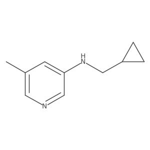N-(cyclopropylmethyl)-5-methyl-pyridin-3-amine结构式