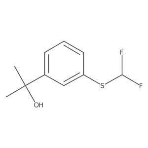 2-{3-[(Difluoromethyl)sulfanyl]phenyl}propan-2-ol结构式