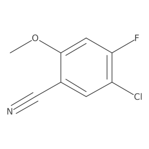 5-Chloro-4-fluoro-2-methoxybenzonitrile Structure