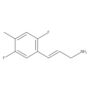 3-(2,5-Difluoro-4-methylphenyl)prop-2-en-1-amine结构式