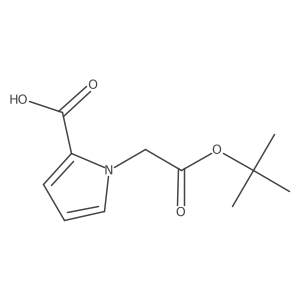 1-[2-(tert-butoxy)-2-oxoethyl]-1H-pyrrole-2-carboxylic acid结构式