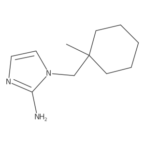 1-[(1-Methylcyclohexyl)methyl]-1H-imidazol-2-amine Structure