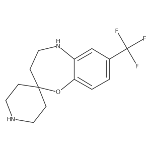 7-(Trifluoromethyl)-4,5-dihydro-3H-spiro[benzo[B][1,4]oxazepine-2,4'-piperidine] Structure