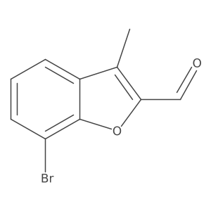 2-Formyl-3-methyl-7-bromobenzofuran结构式