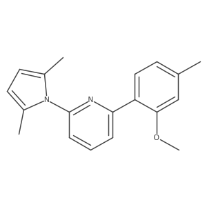 2-(2,5-Dimethyl-1H-pyrrol-1-yl)-6-(2-methoxy-4-methylphenyl)pyridine Structure