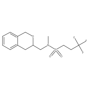 3,3,3-trifluoro-N-(isochroman-3-ylmethyl)-N-methylpropane-1-sulfonamide Structure