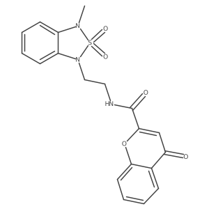 N-(2-(3-methyl-2,2-dioxidobenzo[c][1,2,5]thiadiazol-1(3H)-yl)ethyl)-4-oxo-4H-chromene-2-carboxamide Structure