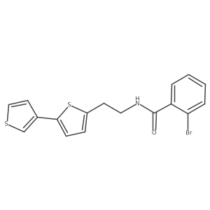 N-(2-([2,3'-bithiophen]-5-yl)ethyl)-2-bromobenzamide结构式