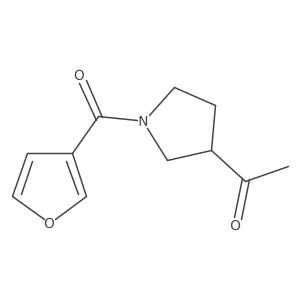 1-(1-(Furan-3-carbonyl)pyrrolidin-3-yl)ethanone Structure